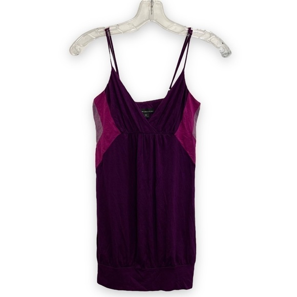 𝅺FOREVER 21 Tank Top Color Block XS - Picture 1 of 3